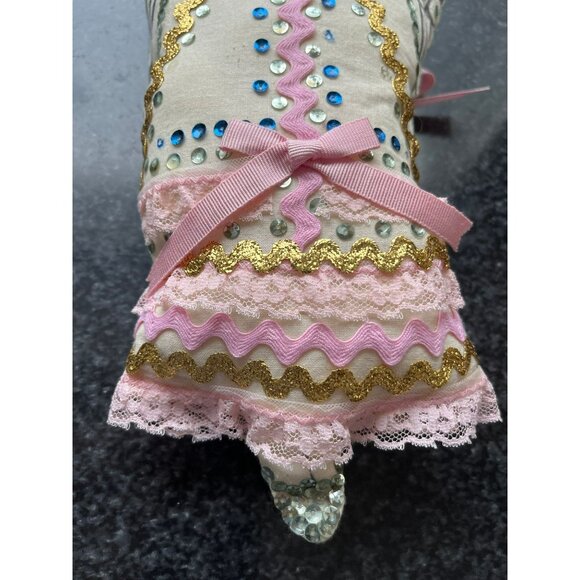 Vtg 1970's Detroit Artist Mary Ewald Pen & Ink Art Christmas Ornament Angel Sign - Picture 4 of 10